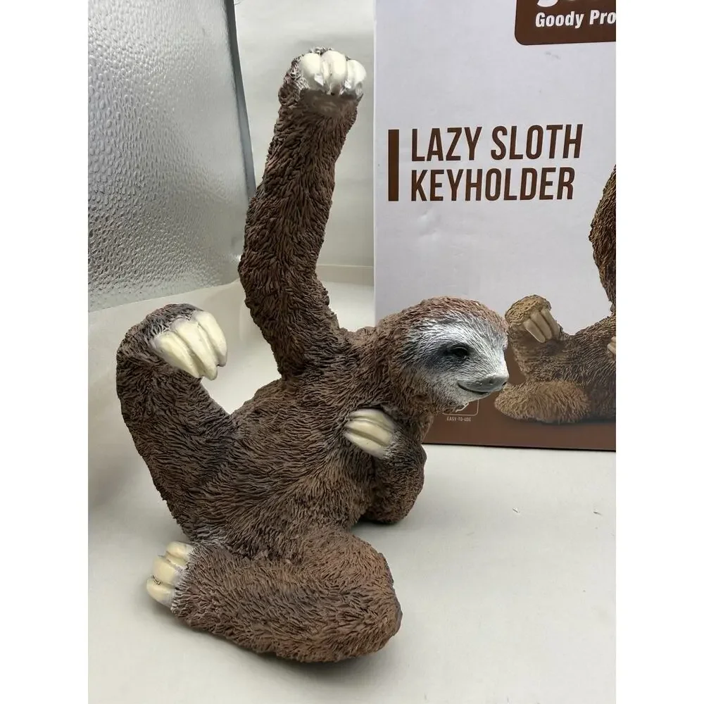 Magnetic Key Holder, Cute Magnetic Lazy Sloth Statue Keychain Securely Keep Keys